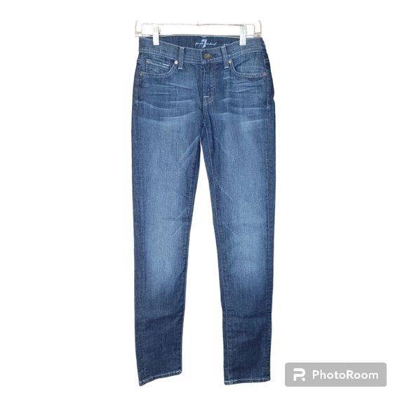 7 For All Mankind Denim - 7 for all Mankind Roxanne medium wash skinny jeans 26